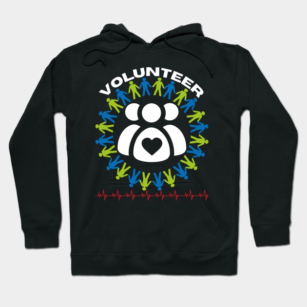 Spread Love with Volunteerism: Inspiring Designs Hoodie by MagicTrick